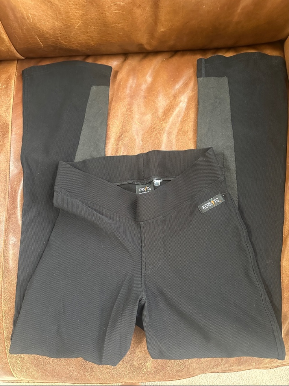 Kerrits Black Performance Equestrian Jodhpurs Bootcut Pants Microcord